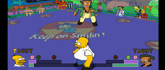 The Simpsons Wrestling Screenshot 1